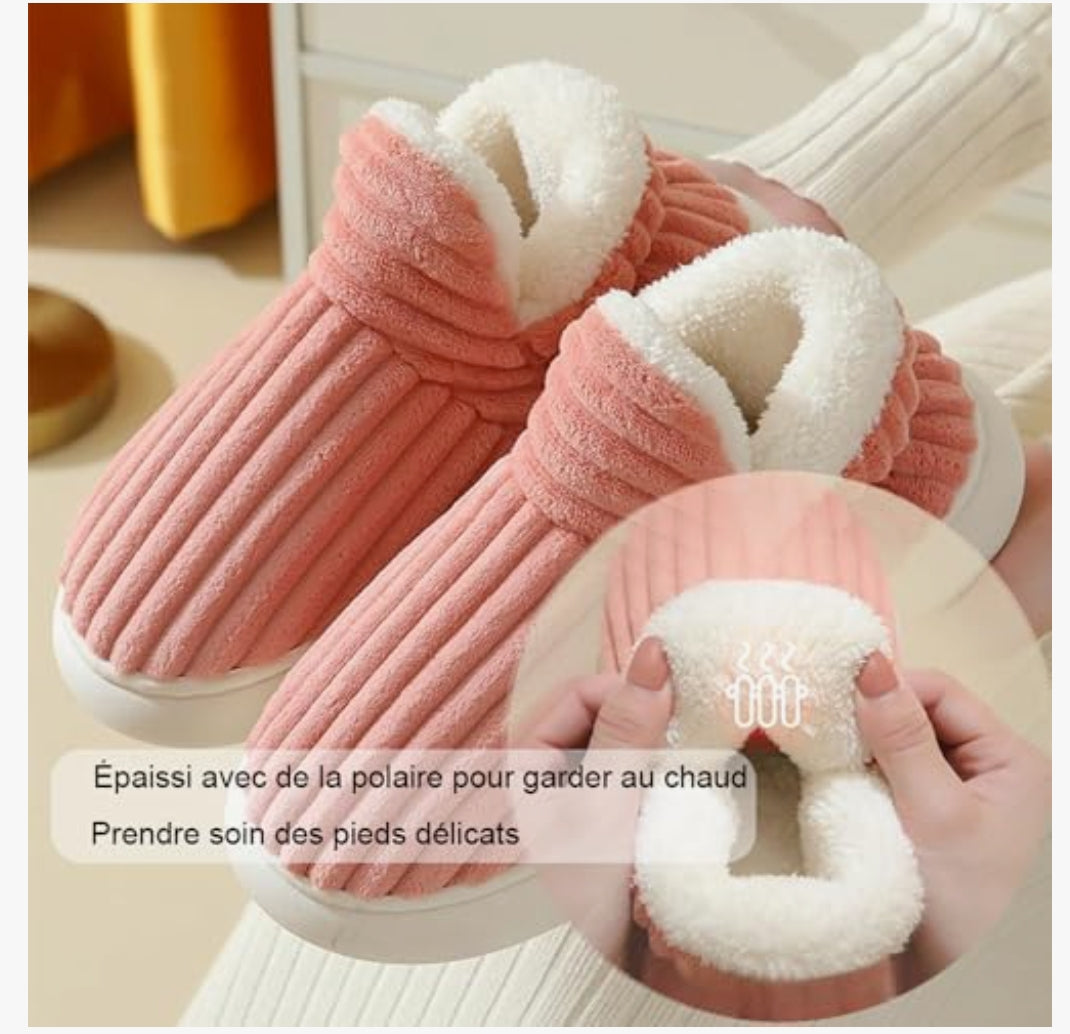 Pantoufle en peluche