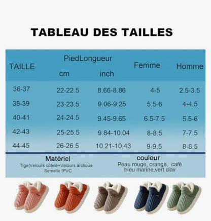 Pantoufle en peluche